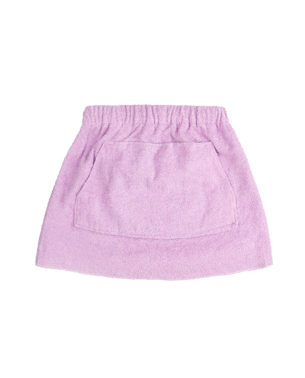 Purple towel-made Mini-skirt: